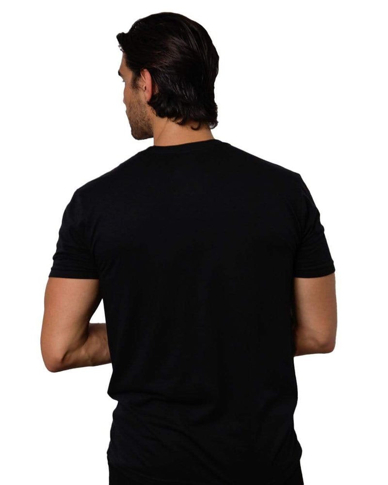 INTO THE AM Universal Love Glow in The Dark Graphic Tee for Men - Short Sleeve Design T-Shirts (Black, Large) - Image 2
